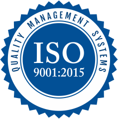 ISO 9001:2015 - Certified Company, Quality Management System (QMS).